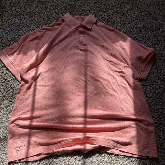 ORVIS Short Sleeve Golf Polo Orange Shirt Mens Size XL Vintage Y2K Casual - Picture 1 of 11